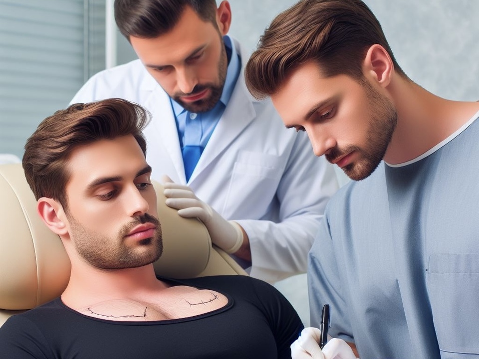 Как удаляют железистую ткань с мужской груди для лечения гинекомастии